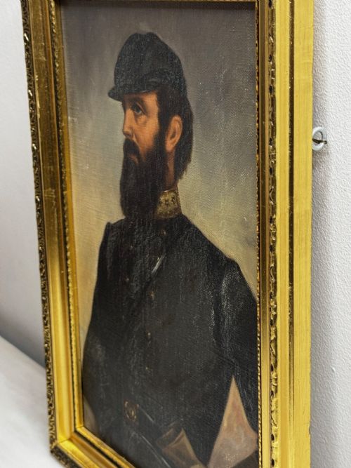 THOMAS STONEWALL JACKSON CONFEDERATE GENERAL CIVIL WAR GENERAL OIL PORTRAIT - ADDITIONAL PHOTO 9