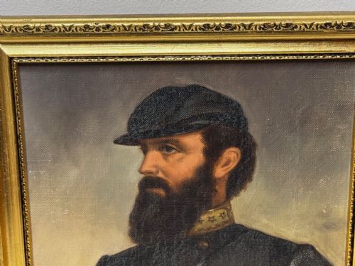 THOMAS STONEWALL JACKSON CONFEDERATE GENERAL CIVIL WAR GENERAL OIL PORTRAIT - ADDITIONAL PHOTO 12