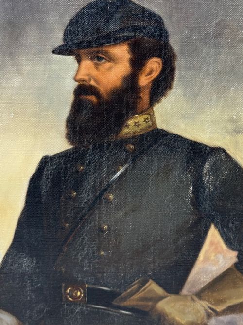 THOMAS STONEWALL JACKSON CONFEDERATE GENERAL CIVIL WAR GENERAL OIL PORTRAIT - ADDITIONAL PHOTO 13