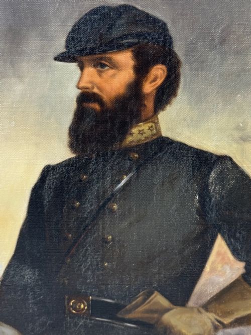 THOMAS STONEWALL JACKSON CONFEDERATE GENERAL CIVIL WAR GENERAL OIL PORTRAIT - ADDITIONAL PHOTO 14