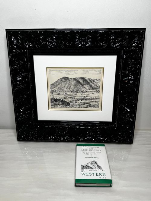 LOW FELL FROM LANTHWAITE HILL ORIGINAL PENANDINK LANDSCAPE DRAWING - ADDITIONAL PHOTO 17