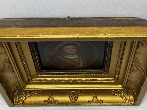 OIL PORTRAIT KING HENRY VIII WEARING BADGE OF THE ORDER OF THE GARTER - ADDITIONAL PHOTO 2