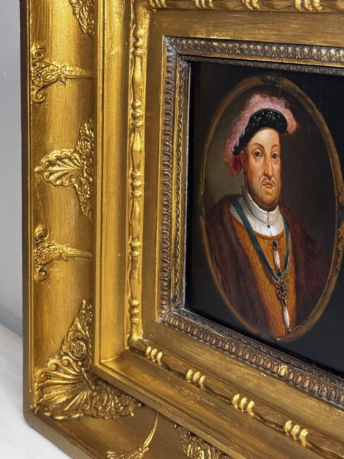 OIL PORTRAIT KING HENRY VIII WEARING BADGE OF THE ORDER OF THE GARTER - ADDITIONAL PHOTO 10