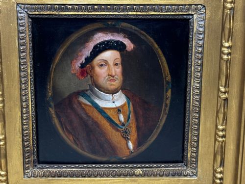 OIL PORTRAIT KING HENRY VIII WEARING BADGE OF THE ORDER OF THE GARTER - ADDITIONAL PHOTO 15