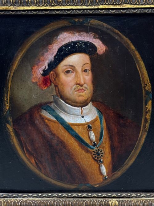 OIL PORTRAIT KING HENRY VIII WEARING BADGE OF THE ORDER OF THE GARTER - ADDITIONAL PHOTO 16