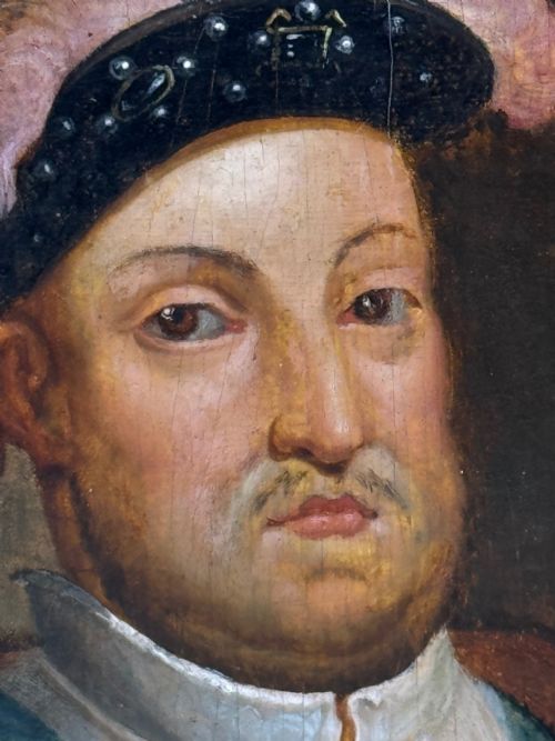 OIL PORTRAIT KING HENRY VIII WEARING BADGE OF THE ORDER OF THE GARTER - ADDITIONAL PHOTO 26