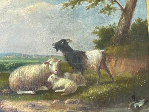 PAIR 19TH CENTURY BELGIAN ANIMAL PAINTINGS FRANZ VAN SEVERDONCK - ADDITIONAL PHOTO 4