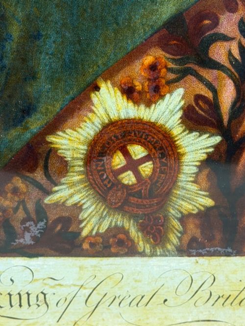 KING GEORGE III REVERSE PAINTED MEZZOTINT ENGRAVED BY RICHARD PURCELL LONDON - ADDITIONAL PHOTO 10