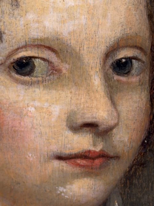 17TH CENTURY PORTRAIT OF ELIZABETH CAVENDISH OIL ON OAK PANEL - ADDITIONAL PHOTO 9