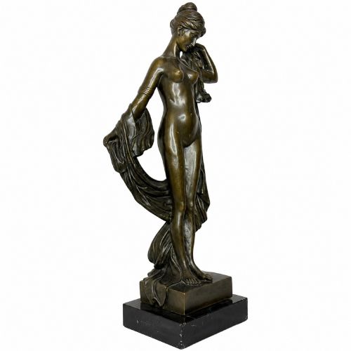 French Bronze La Source Nude Figure Circa 1900