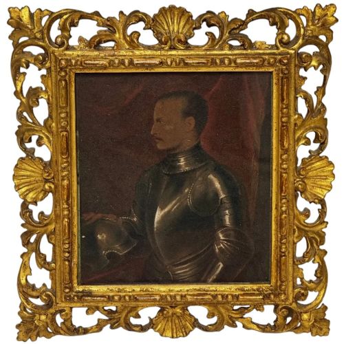 Italian Medici Oil Portrait After Gian Paolo Pace Circa 1871