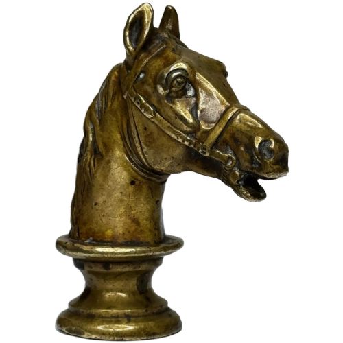 Georgian Horse Head Armorial Intaglio Desk Seal C.1770-1800 Scottish Interest