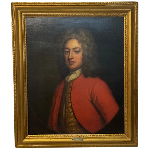 Early 18th Century Oil Portrait Sir James Campbell Scots Greys C.1720