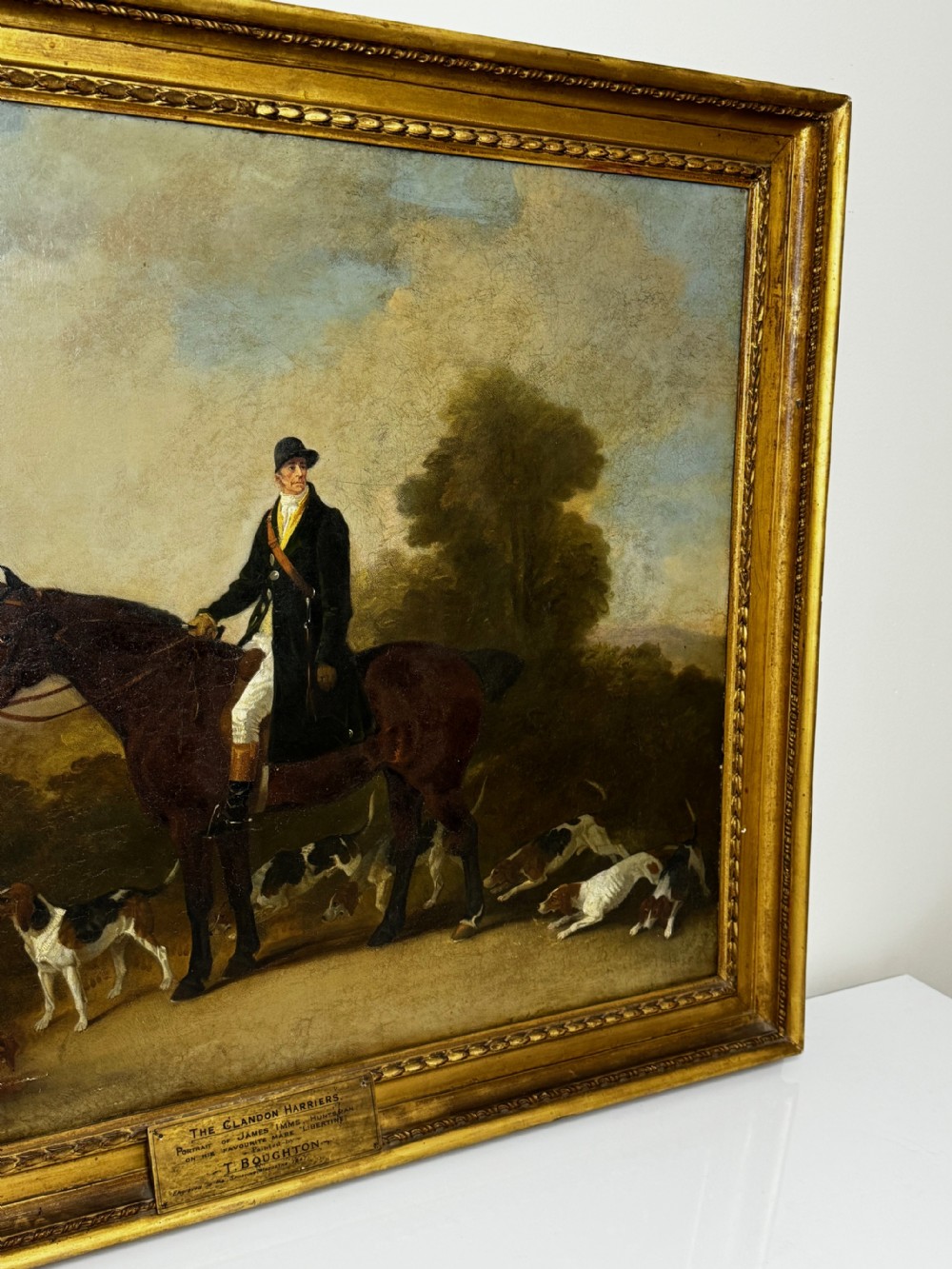 Oil Painting The Clandon Harriers Hunt John Imms Of Ringmer  View II