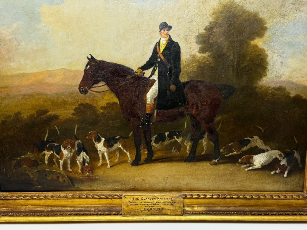 Oil Painting The Clandon Harriers Hunt John Imms Of Ringmer  View III