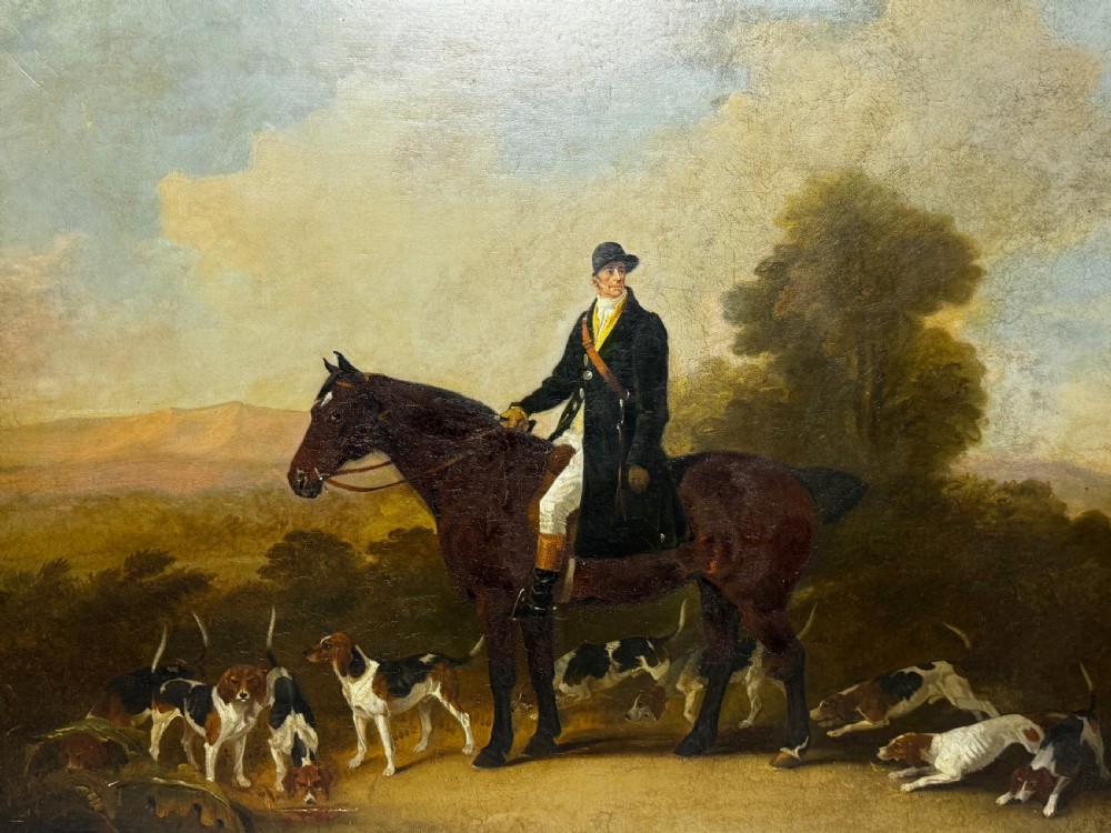 Oil Painting The Clandon Harriers Hunt John Imms Of Ringmer  View X
