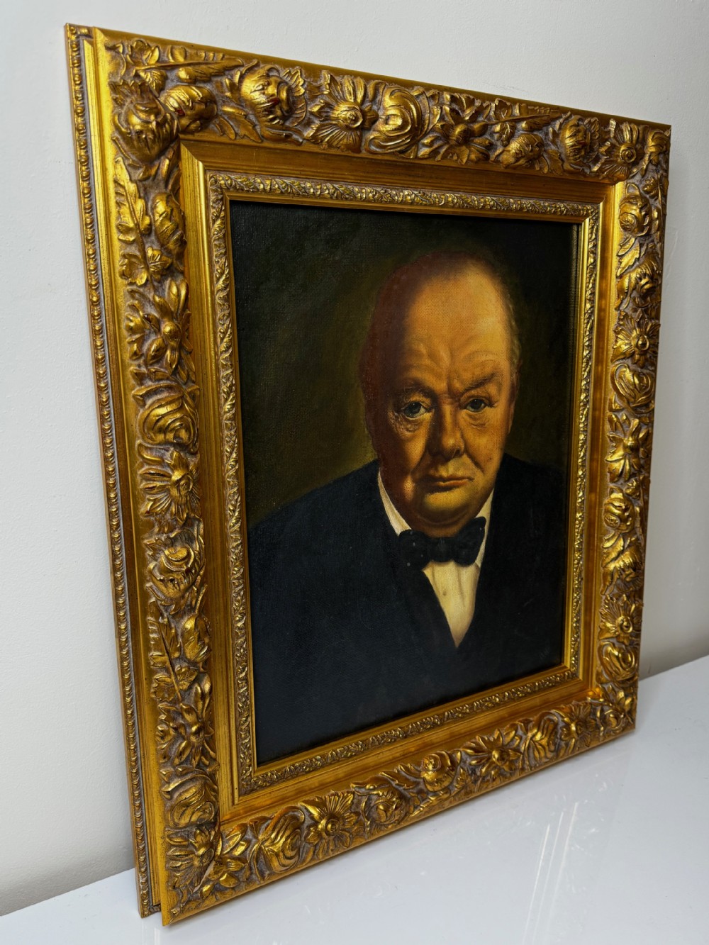 Oil Painting Winston Churchill Follower John Archibald A Berrie  View X