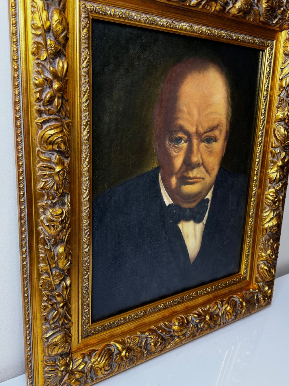 Oil Painting Winston Churchill Follower John Archibald A Berrie  View XI