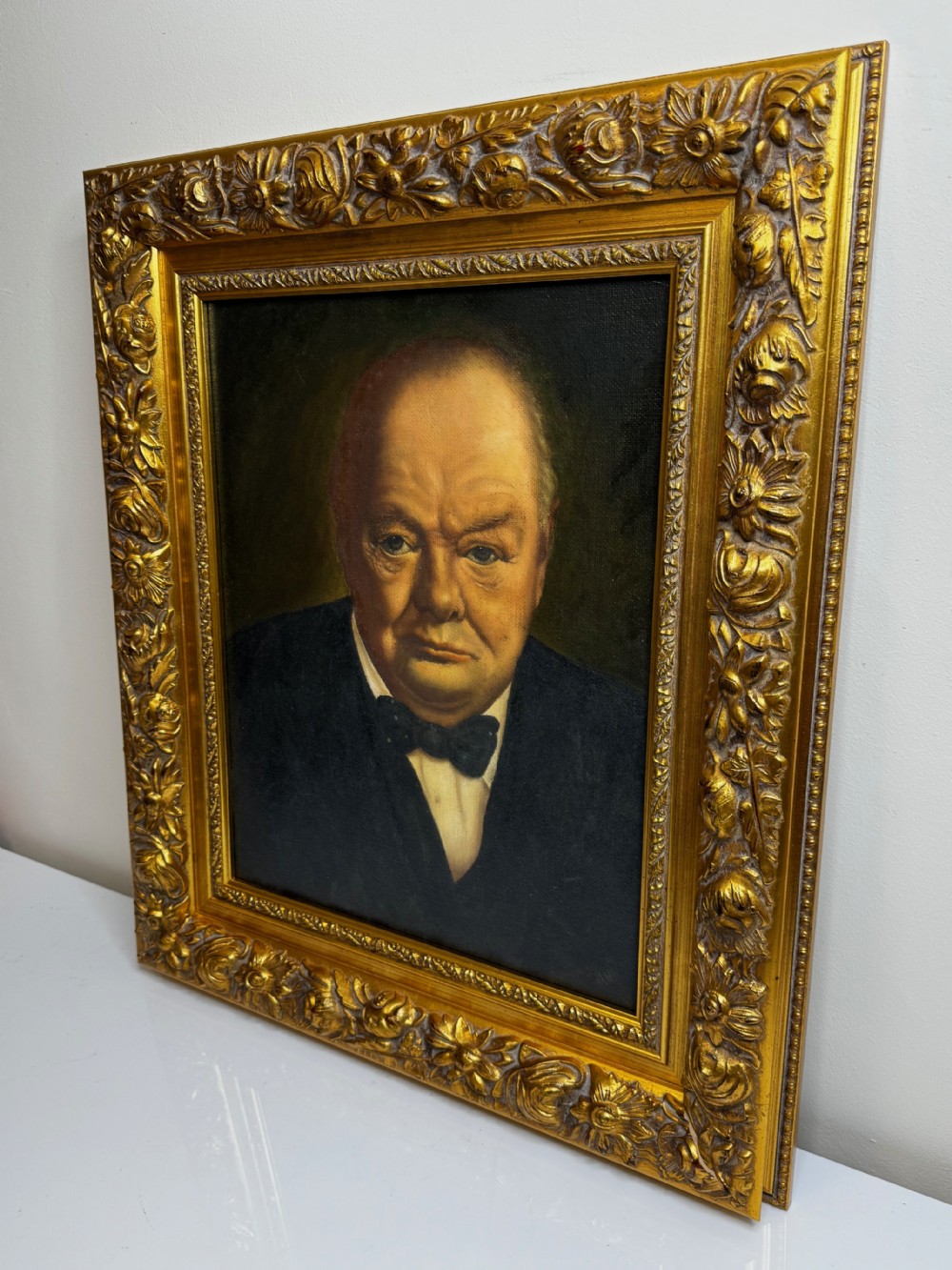 Oil Painting Winston Churchill Follower John Archibald A Berrie  View XII