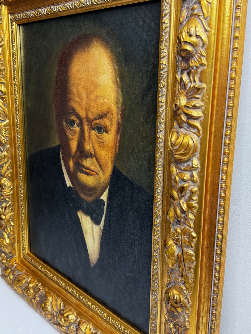 Oil Painting Winston Churchill Follower John Archibald A Berrie  View XIII