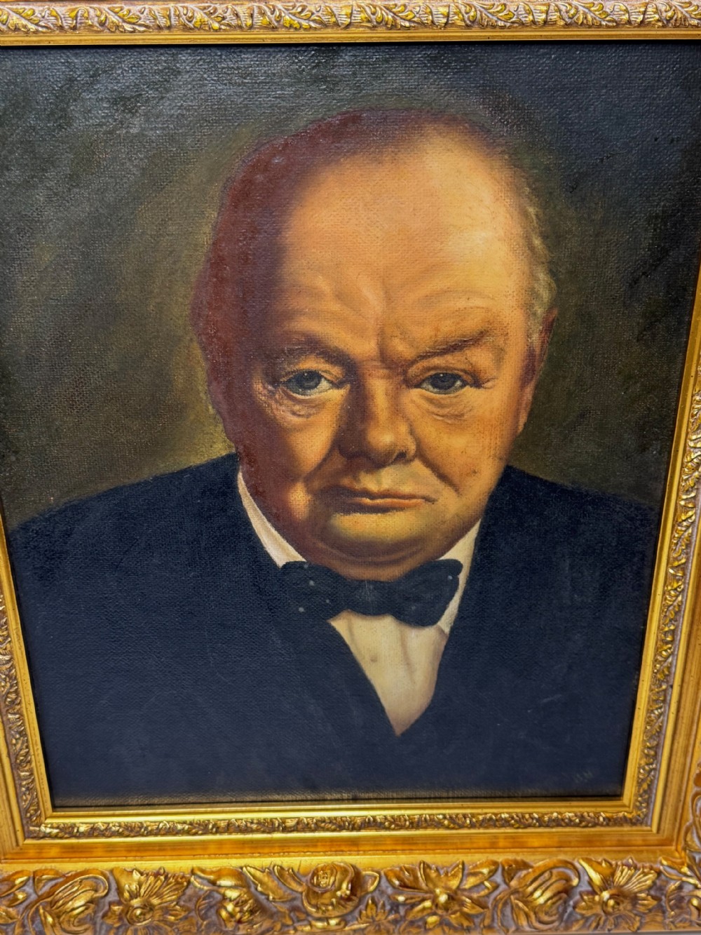 Oil Painting Winston Churchill Follower John Archibald A Berrie  View XV