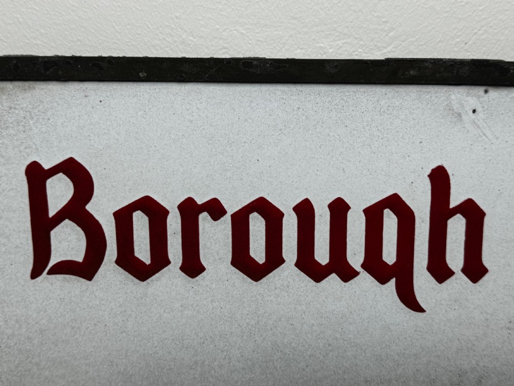 Enamel London Road Sign Borough of St Marylebone Chiltern Street W1 View XXIV