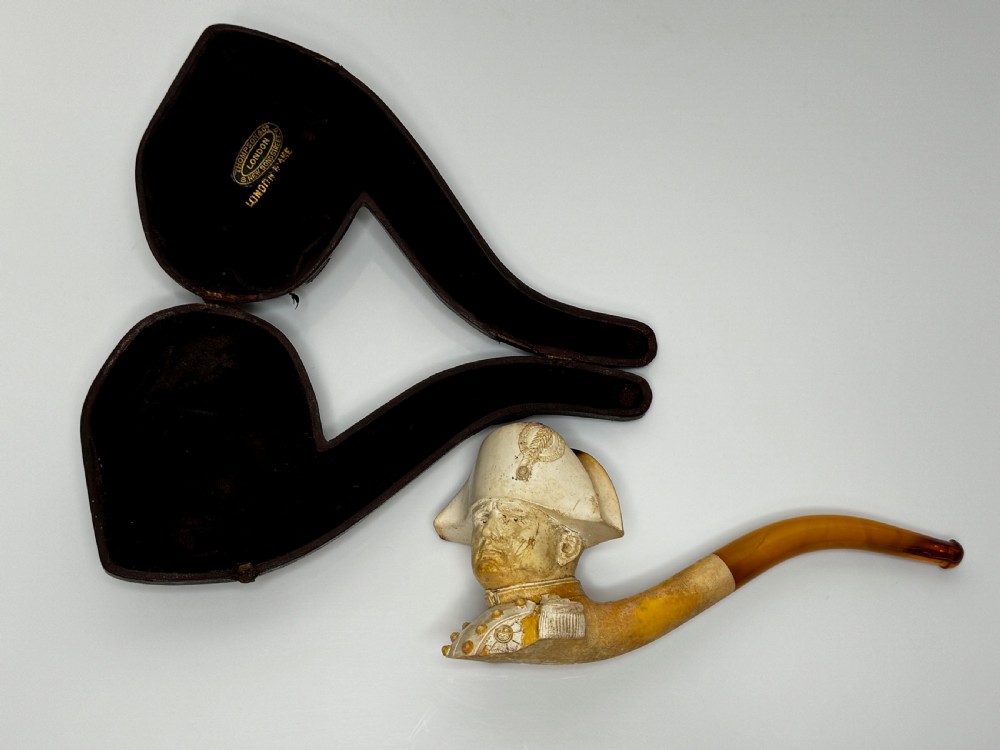 19th Century Carved Meerschaum Smoking Pipe Napoleon Bonaparte View VII