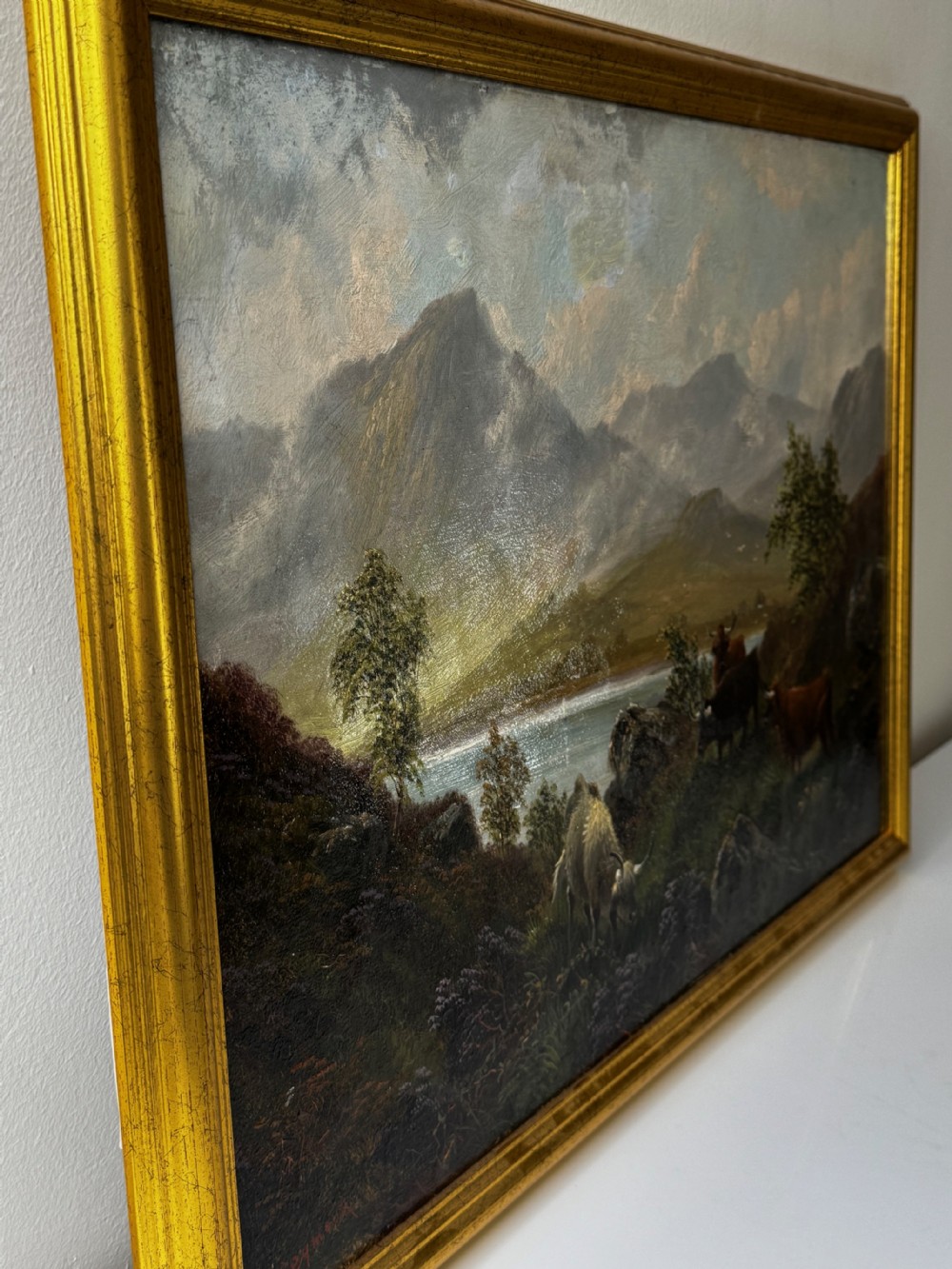 Ben Nevis and Loch Linnhe A Pastoral Oil Painting Scene by Tom Seymour View V