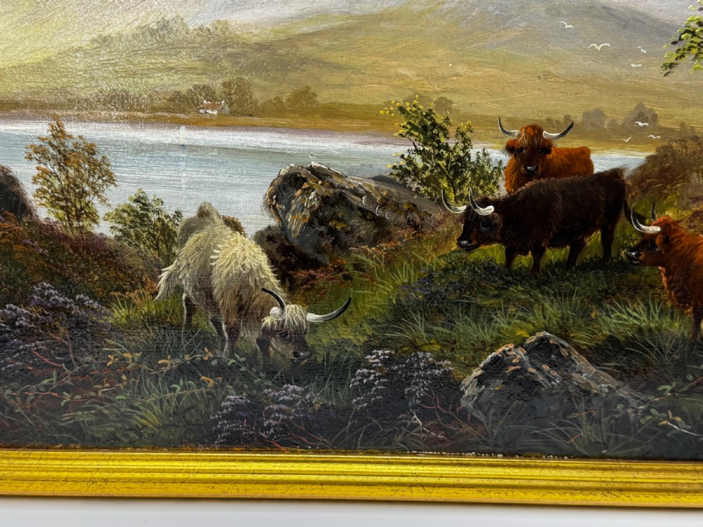 Ben Nevis and Loch Linnhe A Pastoral Oil Painting Scene by Tom Seymour View VIII
