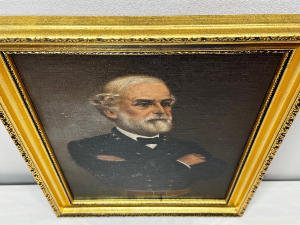 Oil Painting of General Robert E. Lee in Confederate Uniform View IV