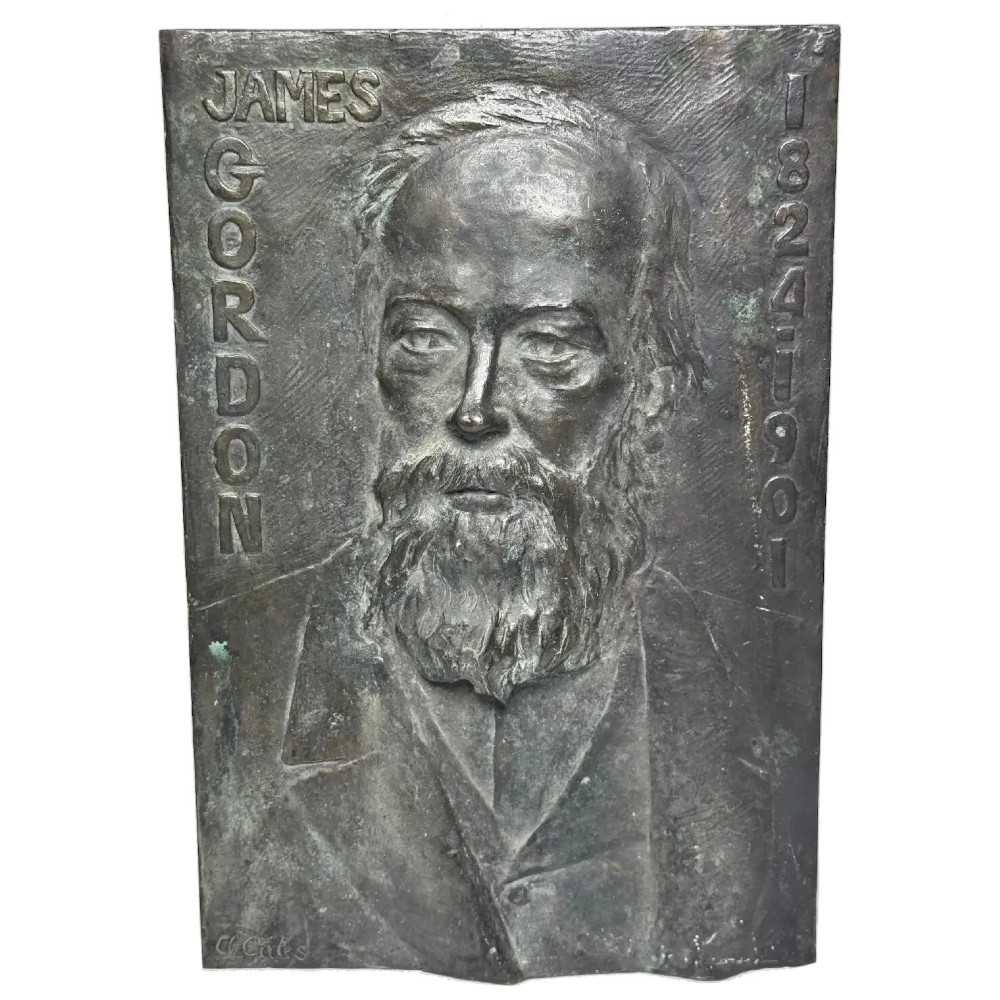 Early Edwardian Bronze Portrait James Gordon Attributed Alice Gates c.1902