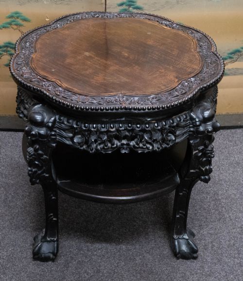 Large Chinese Carved Rosewood table
