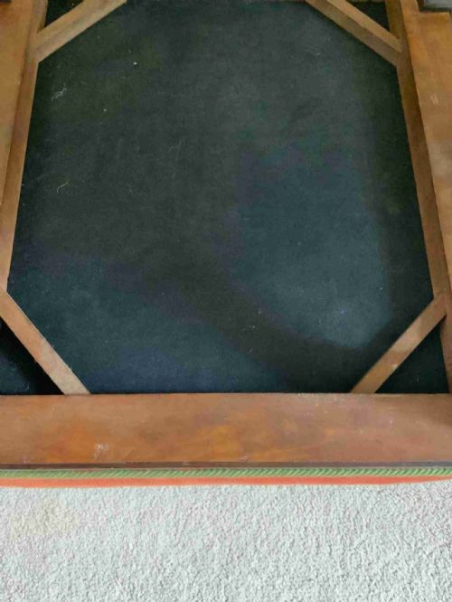 A REGENCY PERIOD MAHOGANY FRAMED STOOL - ADDITIONAL PHOTO 2