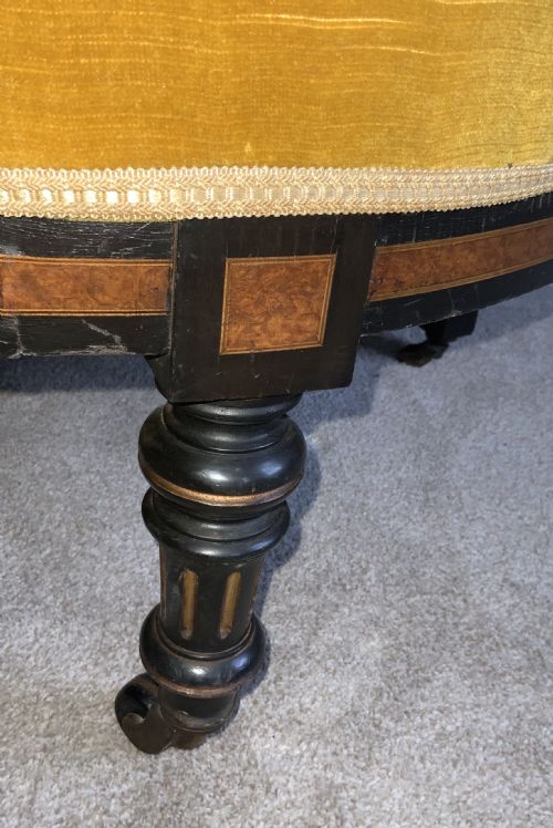 A PAIR OF LATE 19TH CENTURY TUB CHAIRS - ADDITIONAL PHOTO 2