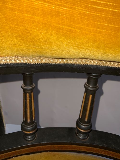 A PAIR OF LATE 19TH CENTURY TUB CHAIRS - ADDITIONAL PHOTO 3