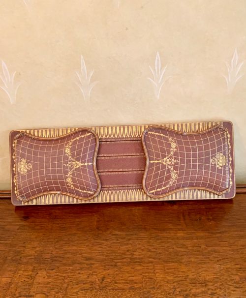 an early 20th century leather covered book slide - CATEGORY: ANTIQUE MISCELLANEOUS - DATED EDWARDIAN