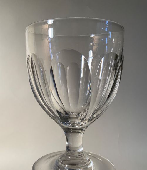 six large georgian glass rummers - CATEGORY: ANTIQUE GLASS - DATED 1800