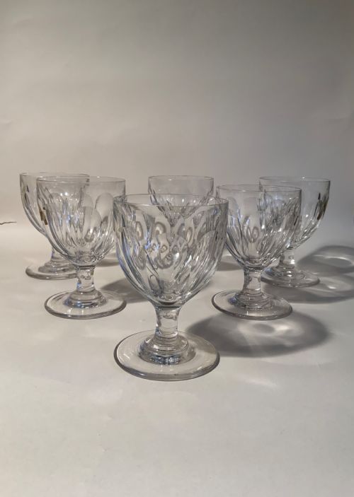 SIX LARGE GEORGIAN GLASS RUMMERS - ADDITIONAL PHOTO 1