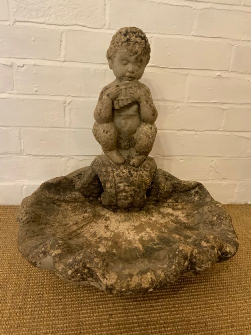 an early 20th century garden birdbath - CATEGORY: ANTIQUE MISCELLANEOUS - DATED 1920