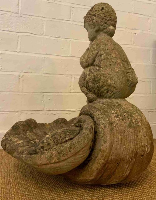 AN EARLY 20TH CENTURY GARDEN BIRDBATH - ADDITIONAL PHOTO 2