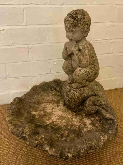 AN EARLY 20TH CENTURY GARDEN BIRDBATH - ADDITIONAL PHOTO 4