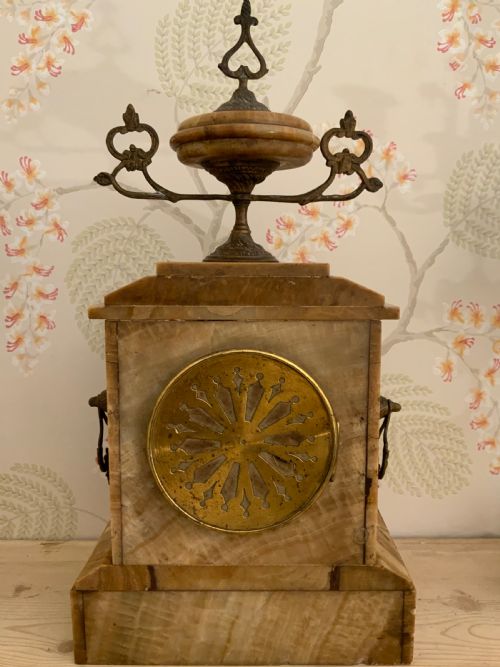 19TH CENTURY FRENCH CLOCK GARNITURE - ADDITIONAL PHOTO 4