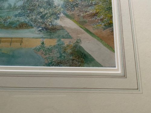 A LARGE EARLY 20TH CENTURY LANDSCAPE PAINTING - ADDITIONAL PHOTO 2