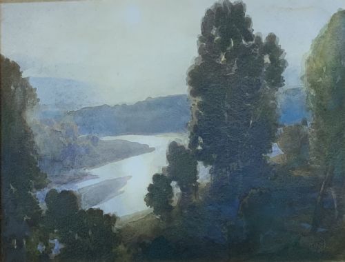 LANDSCAPE WATERCOLOUR BY JAMES CADENHEAD RSA - ADDITIONAL PHOTO 5