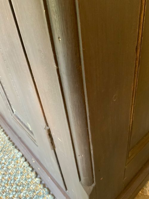 19TH CENTURY PAINTED PINE LIVERY CUPBOARD - ADDITIONAL PHOTO 5
