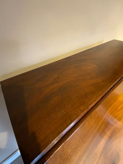 A GEORGIAN CUBAN MAHOGANY BUREAU - ADDITIONAL PHOTO 6