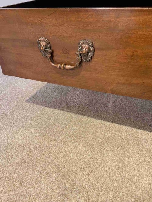 A GEORGIAN CUBAN MAHOGANY BUREAU - ADDITIONAL PHOTO 8