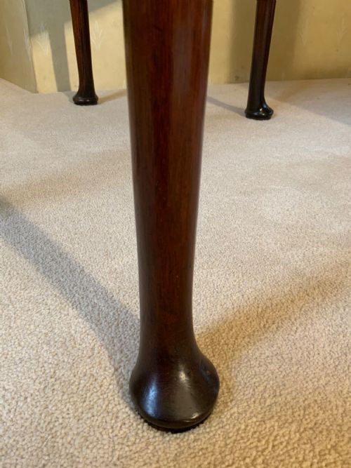 A GEORGIAN MAHOGANY PAD FOOT TABLE - ADDITIONAL PHOTO 4