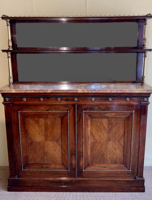 a regency rosewood side cabinet - CATEGORY: ANTIQUE CABINETS - DATED REGENCY