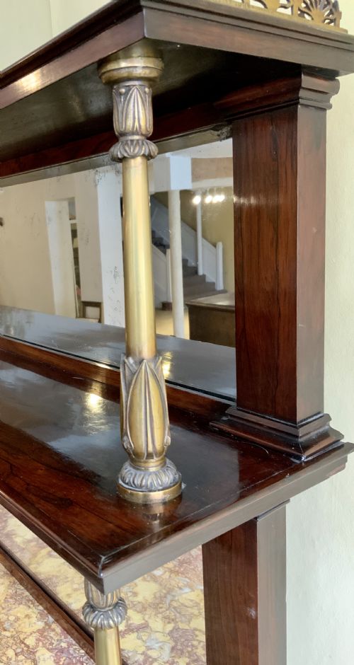 A REGENCY ROSEWOOD SIDE CABINET - ADDITIONAL PHOTO 2